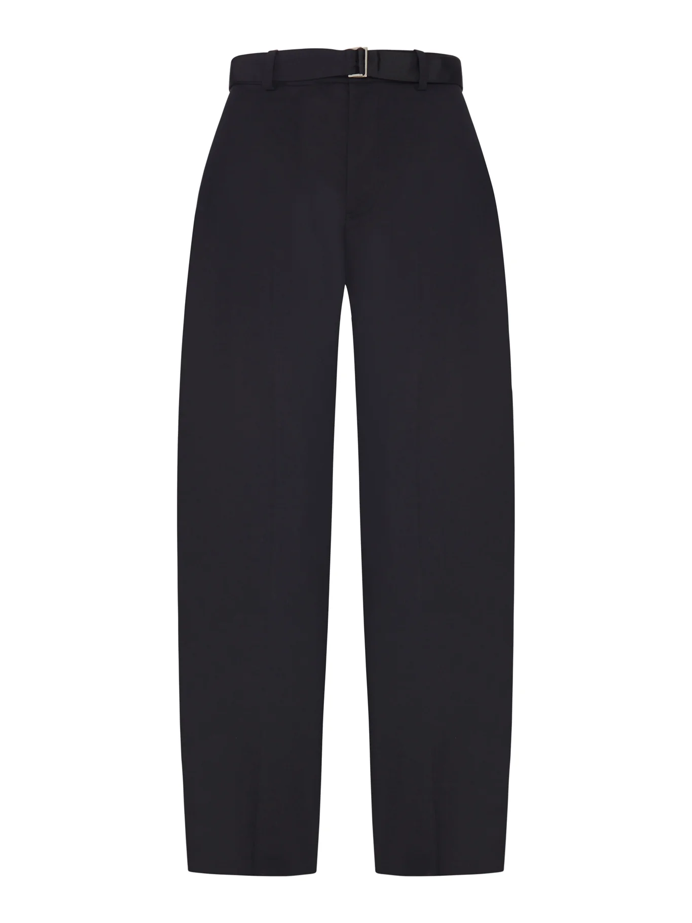 WIDE-LEG WOOL-BLEND TROUSERS WITH A BELT
