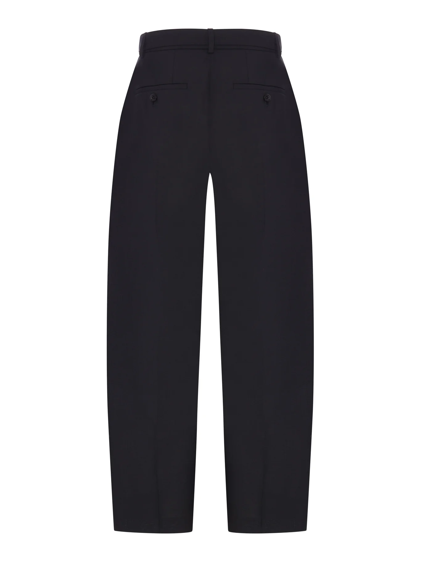 WIDE-LEG WOOL-BLEND TROUSERS WITH A BELT - Image 2