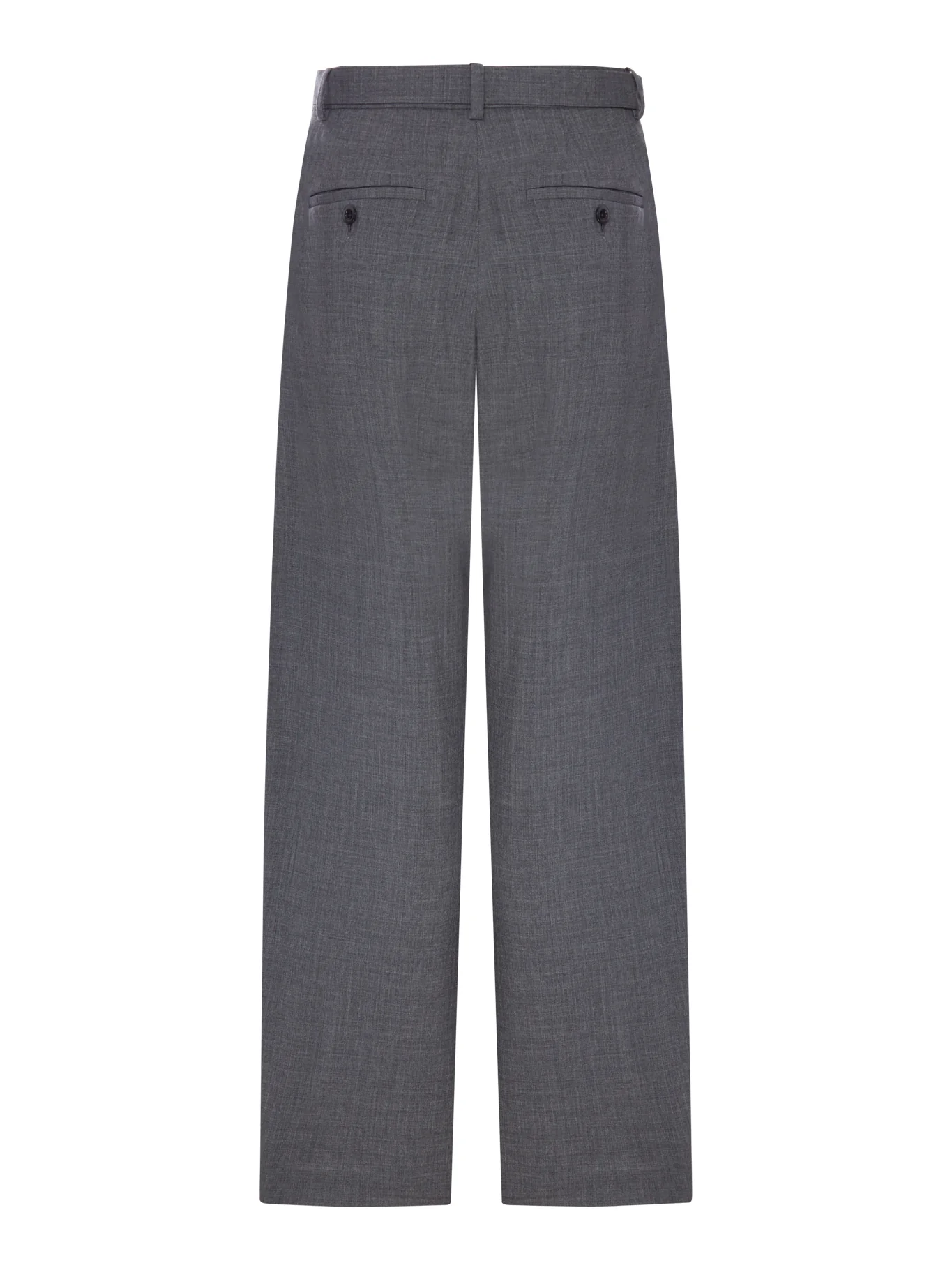 WIDE-LEG WOOL-BLEND TROUSERS WITH A BELT - Image 2
