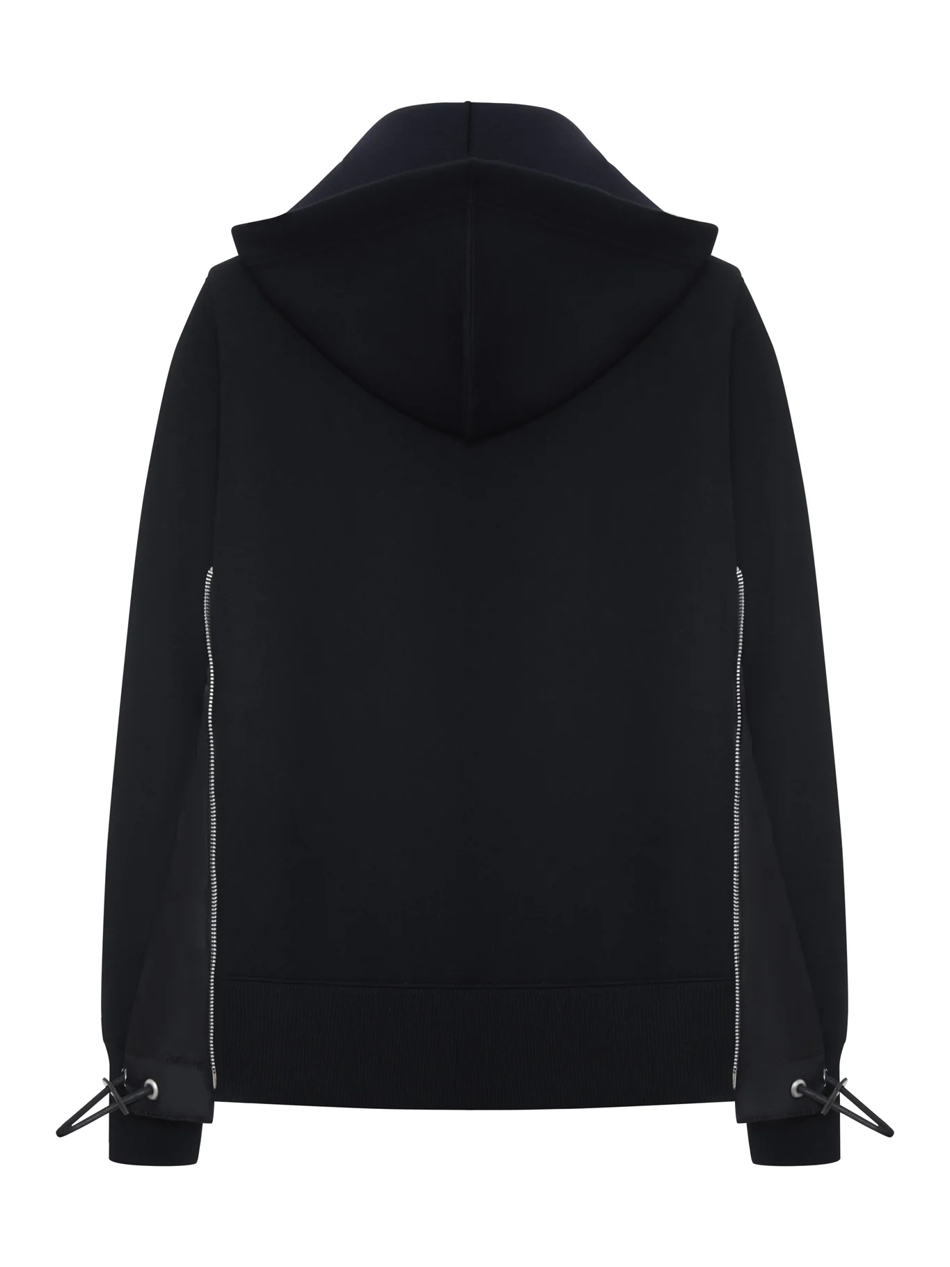 ZIP-UP HOODIE WITH NYLON DETAILS - Image 2
