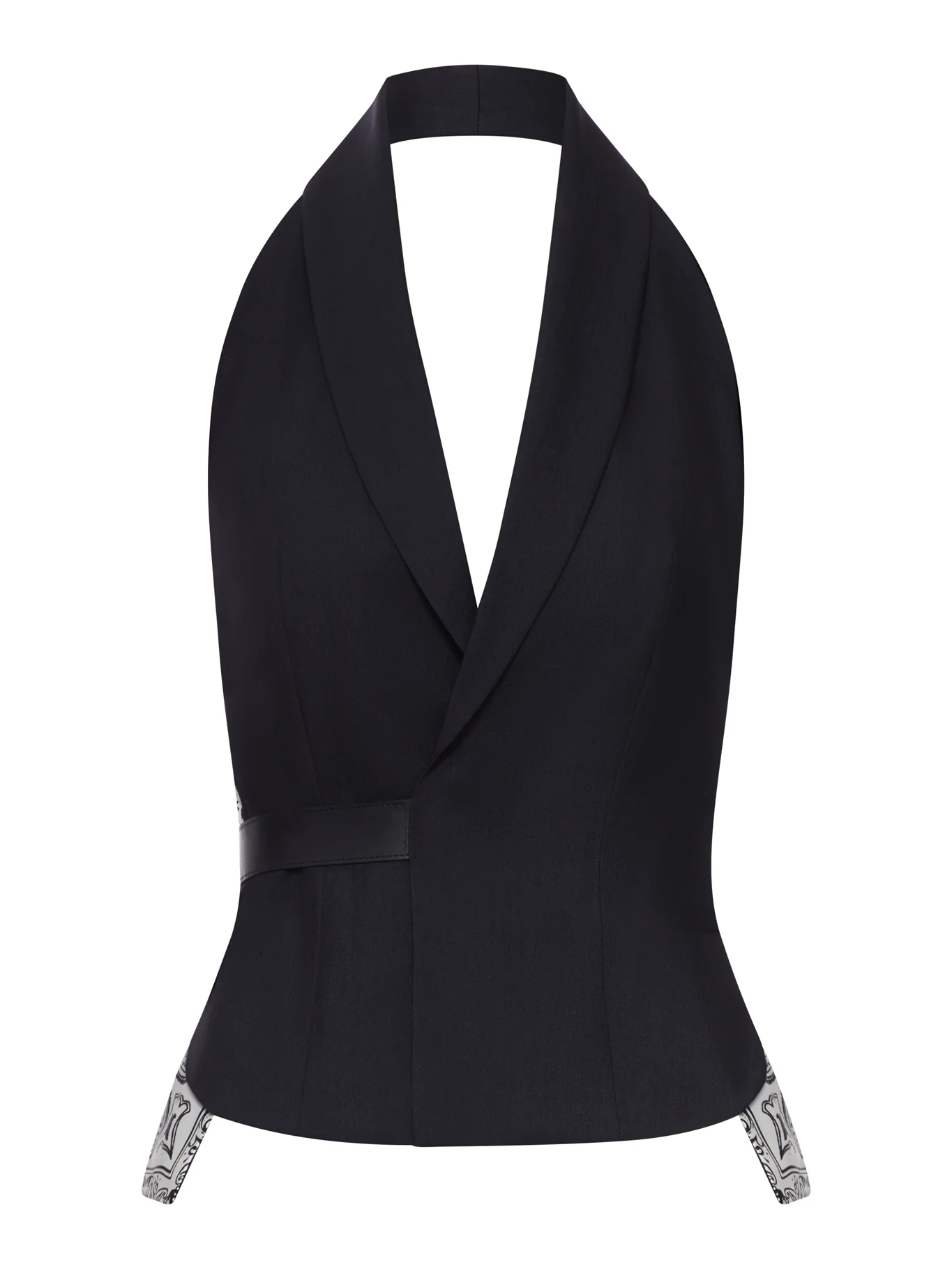 TAILORED VEST WITH BANDANA INSERTS