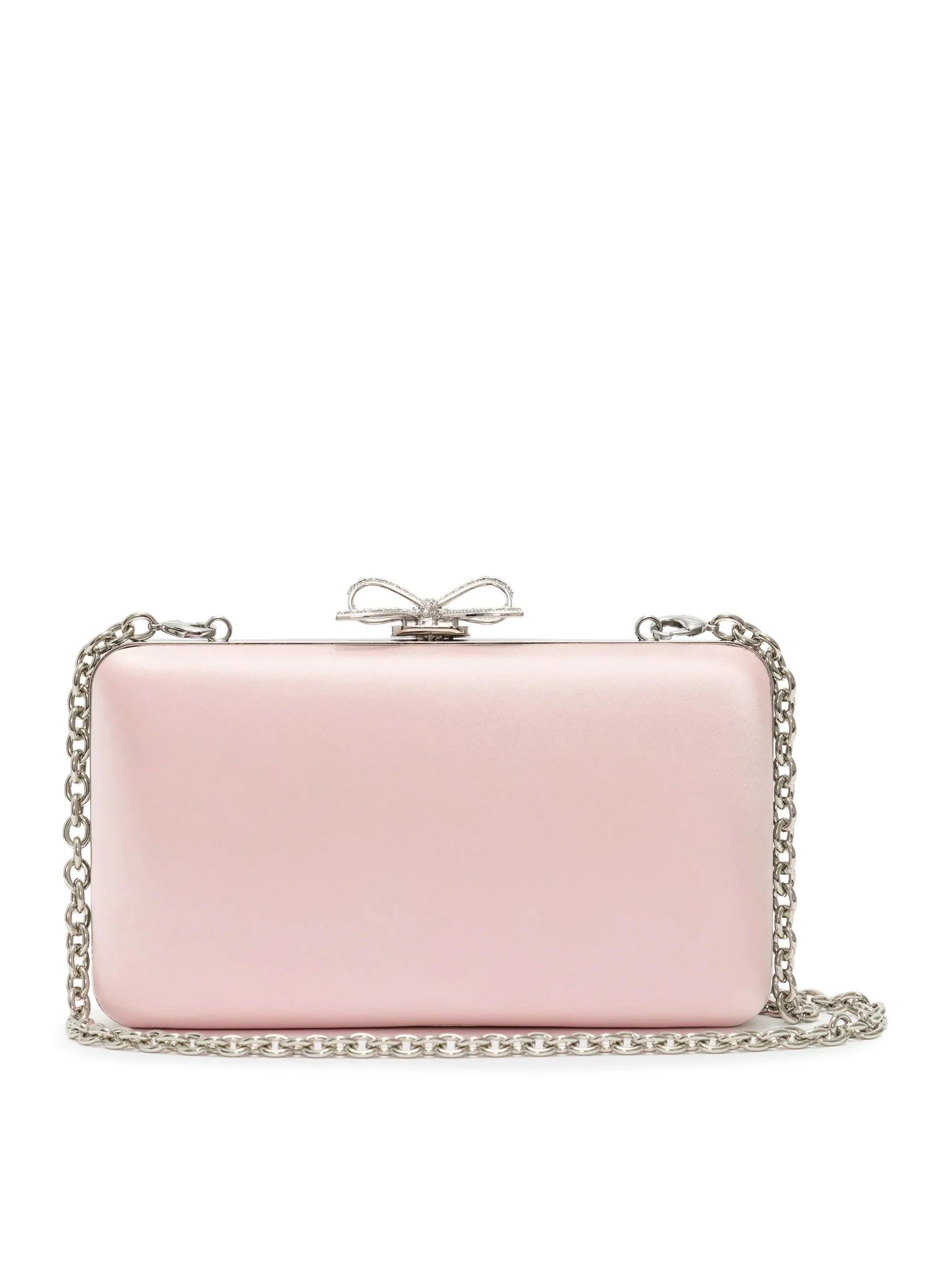 SATIN CLUTCH WITH JEWEL DETAILS - Image 4