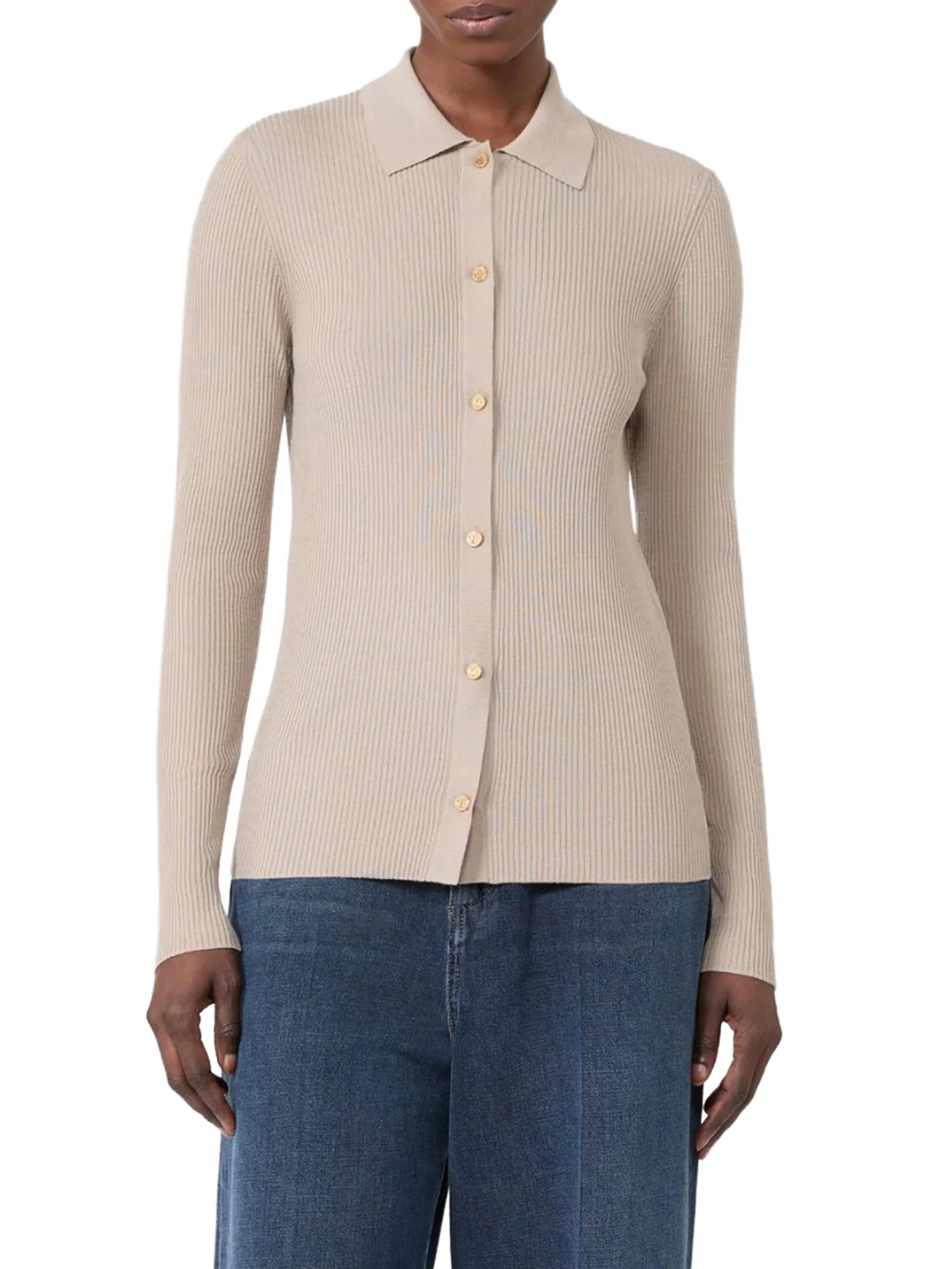 FITTED CARDIGAN IN WOOL YARN - Image 3