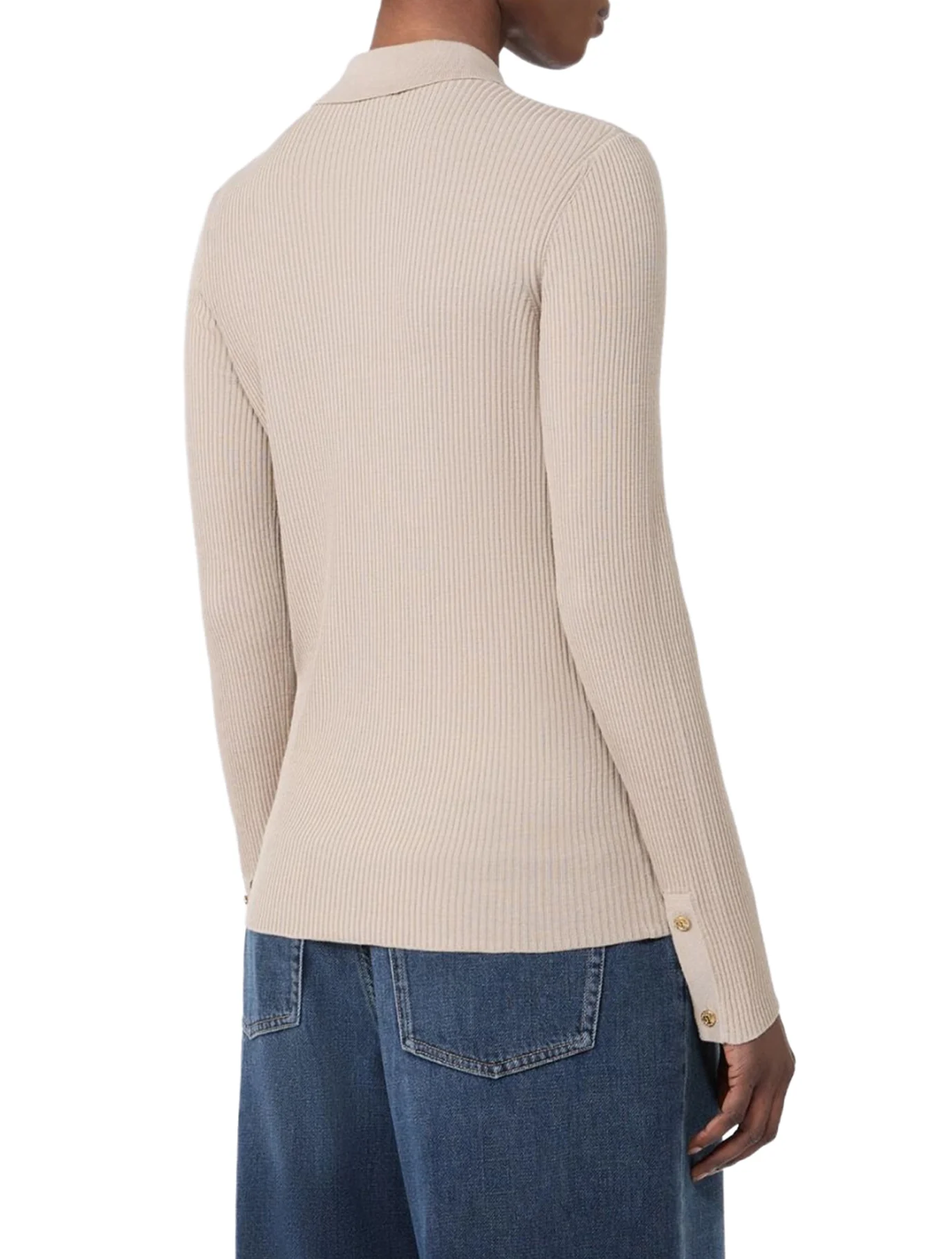 FITTED CARDIGAN IN WOOL YARN - Image 4