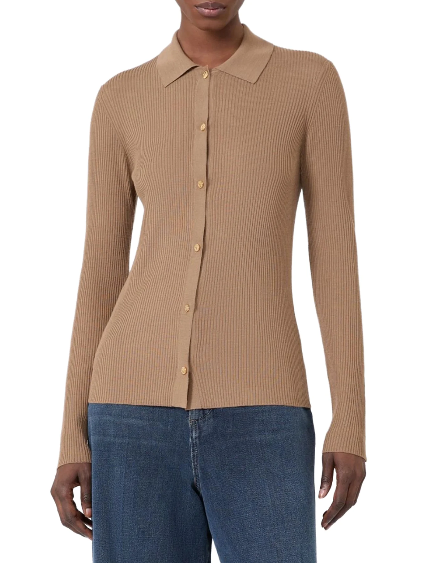 FITTED CARDIGAN IN WOOL YARN - Image 3