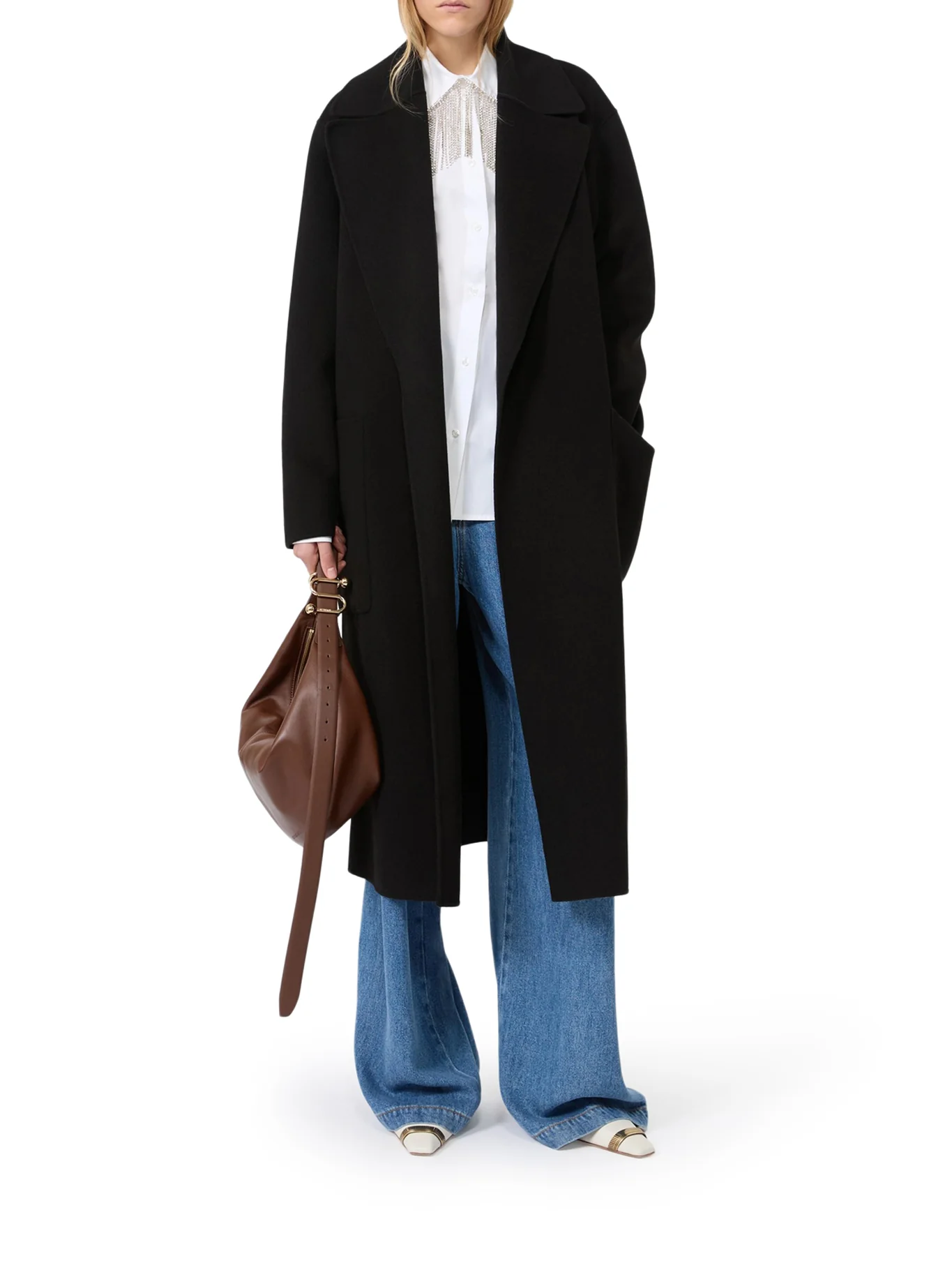 OVERSIZED DOUBLE WOOL COAT - Image 2