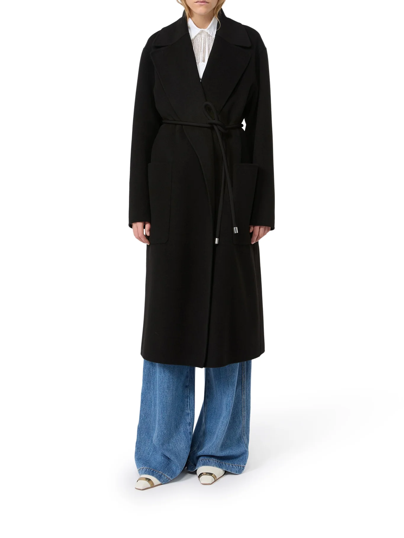 OVERSIZED DOUBLE WOOL COAT - Image 3