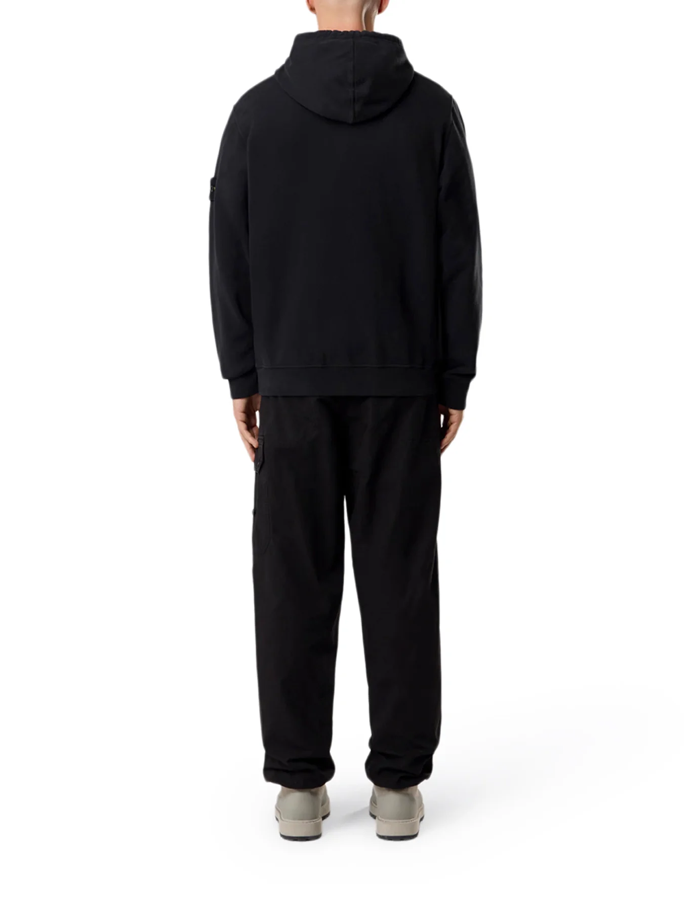 COTTON SWEATSHIRT WITH ZIP, HOOD AND COMPASS LOGO - Image 3