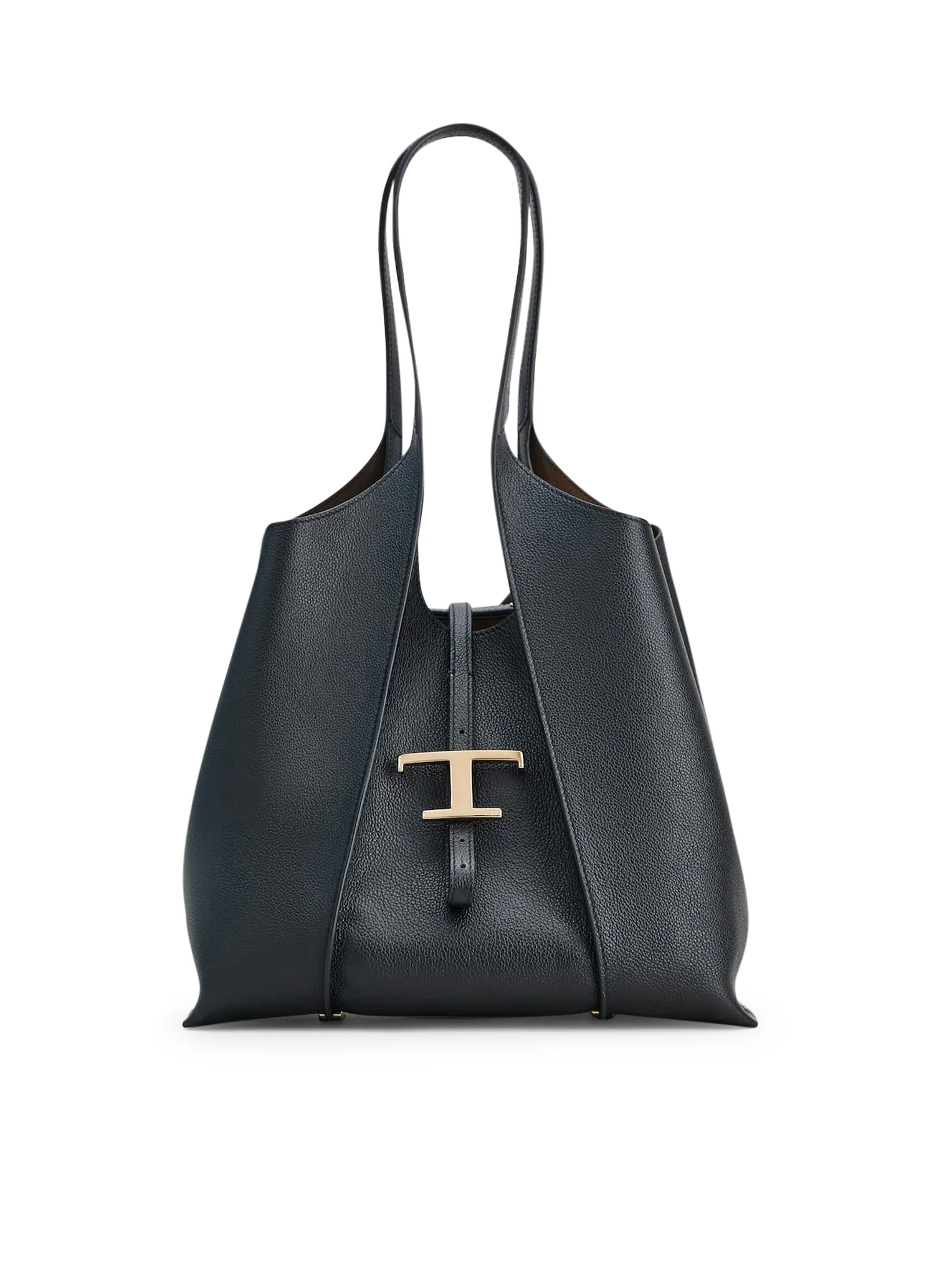 SMALL T TIMELESS BAG IN HAMMERED LEATHER