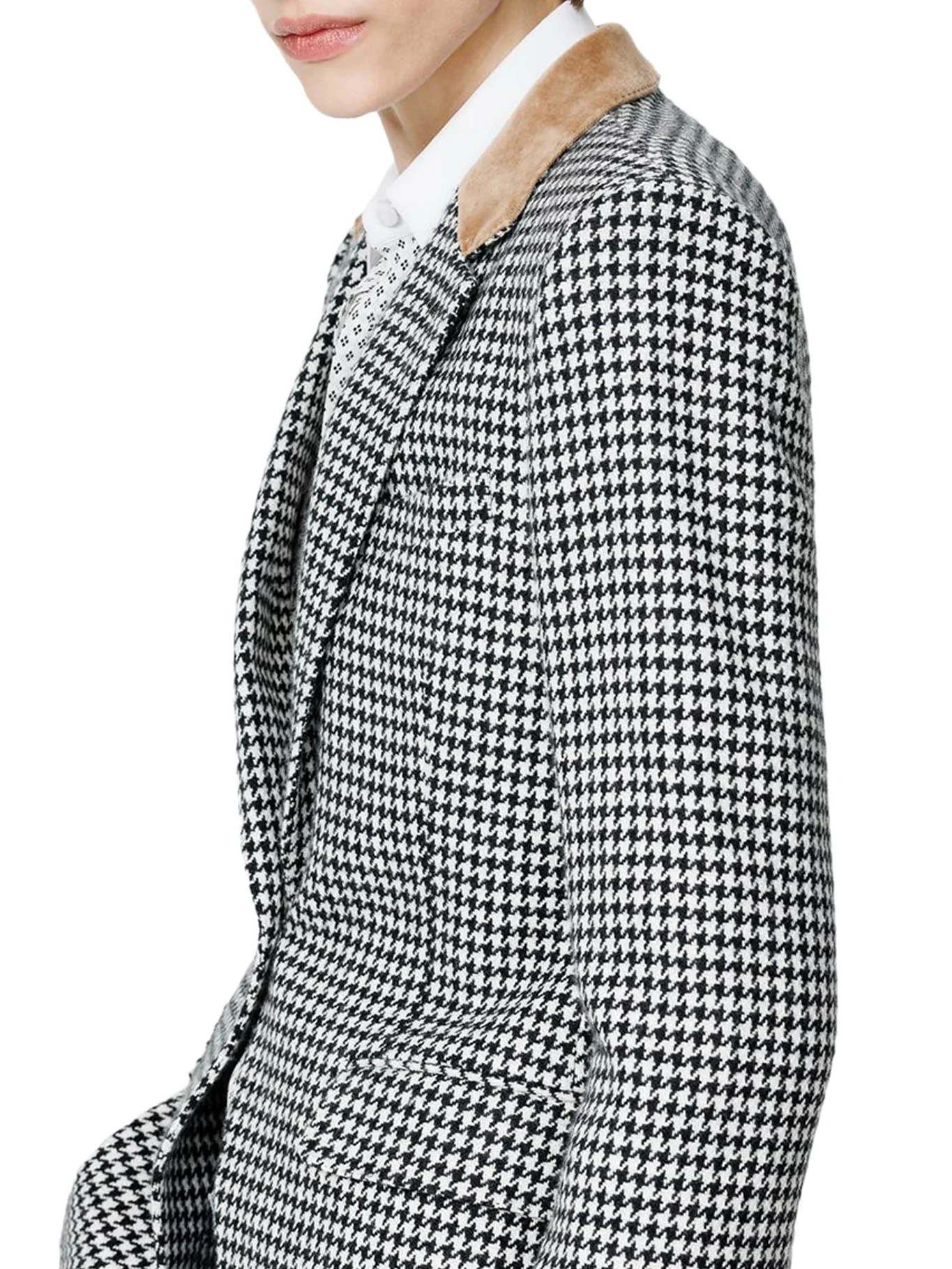 BOYFRIEND JACKET IN HOUNDSTOOTH CASHMERE - Image 5
