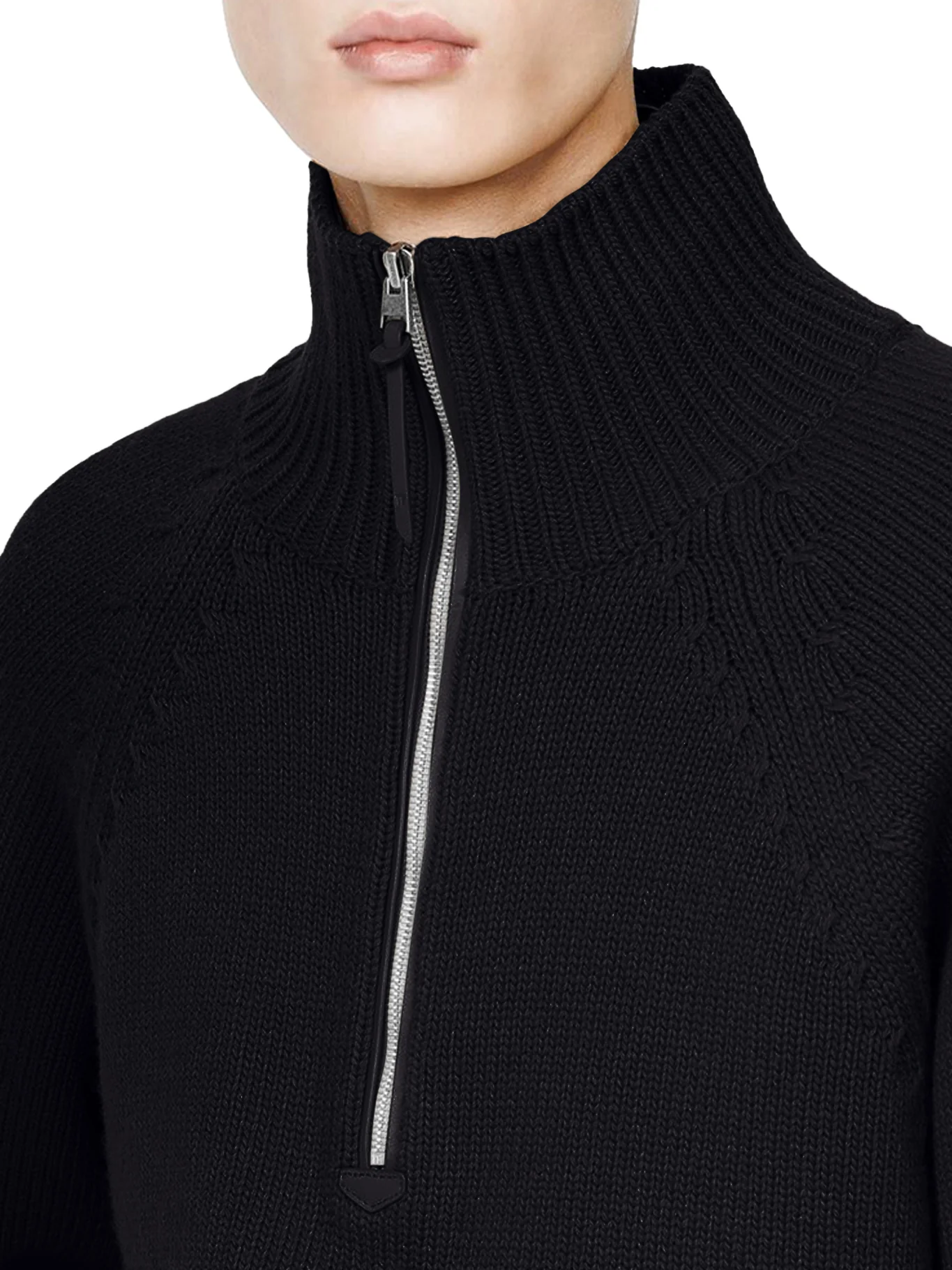 CASHMERE WOOL HALF-ZIP SWEATER - Image 5