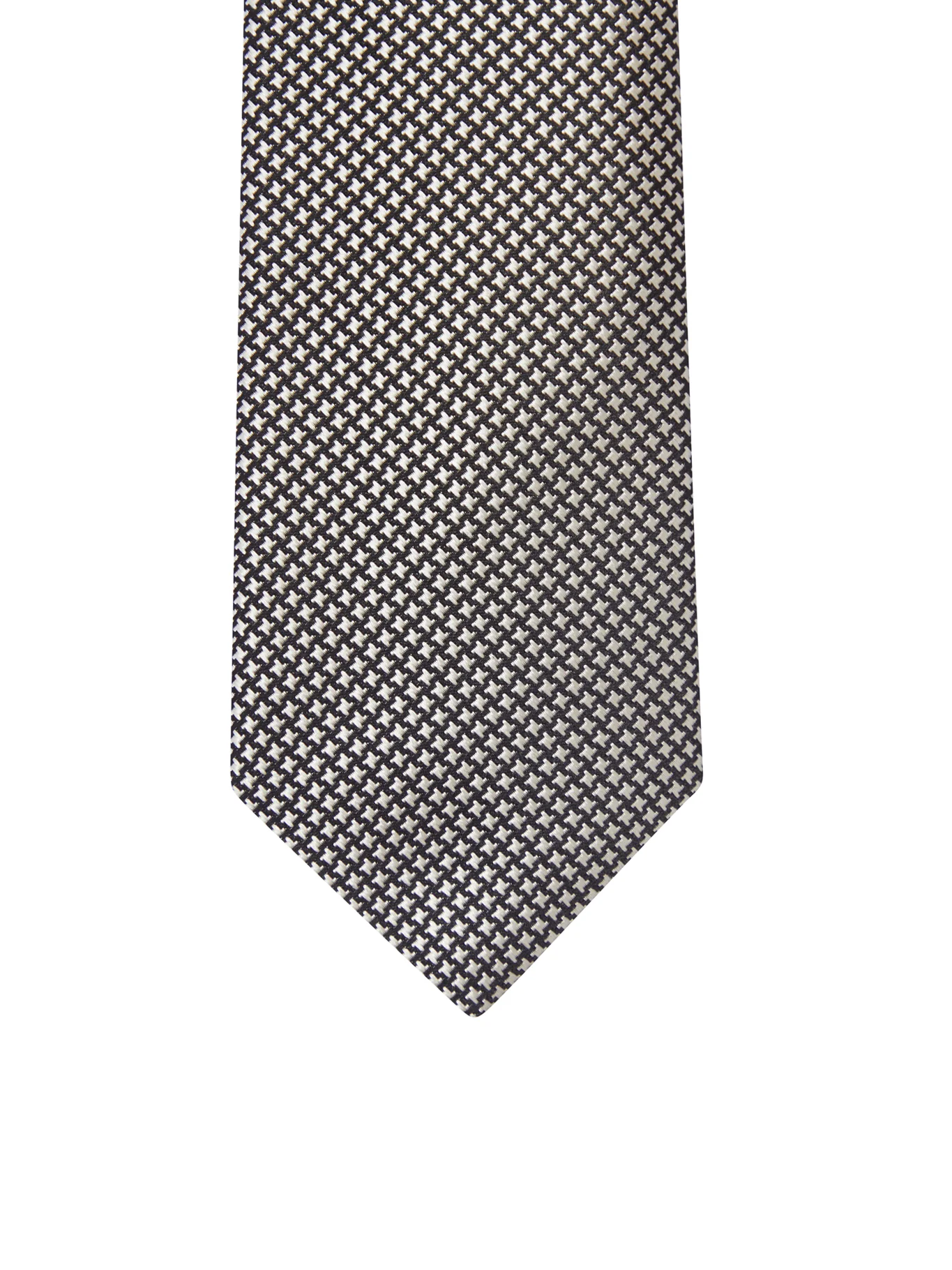 SILK TIE WITH GEOMETRIC PATTERN - Image 3