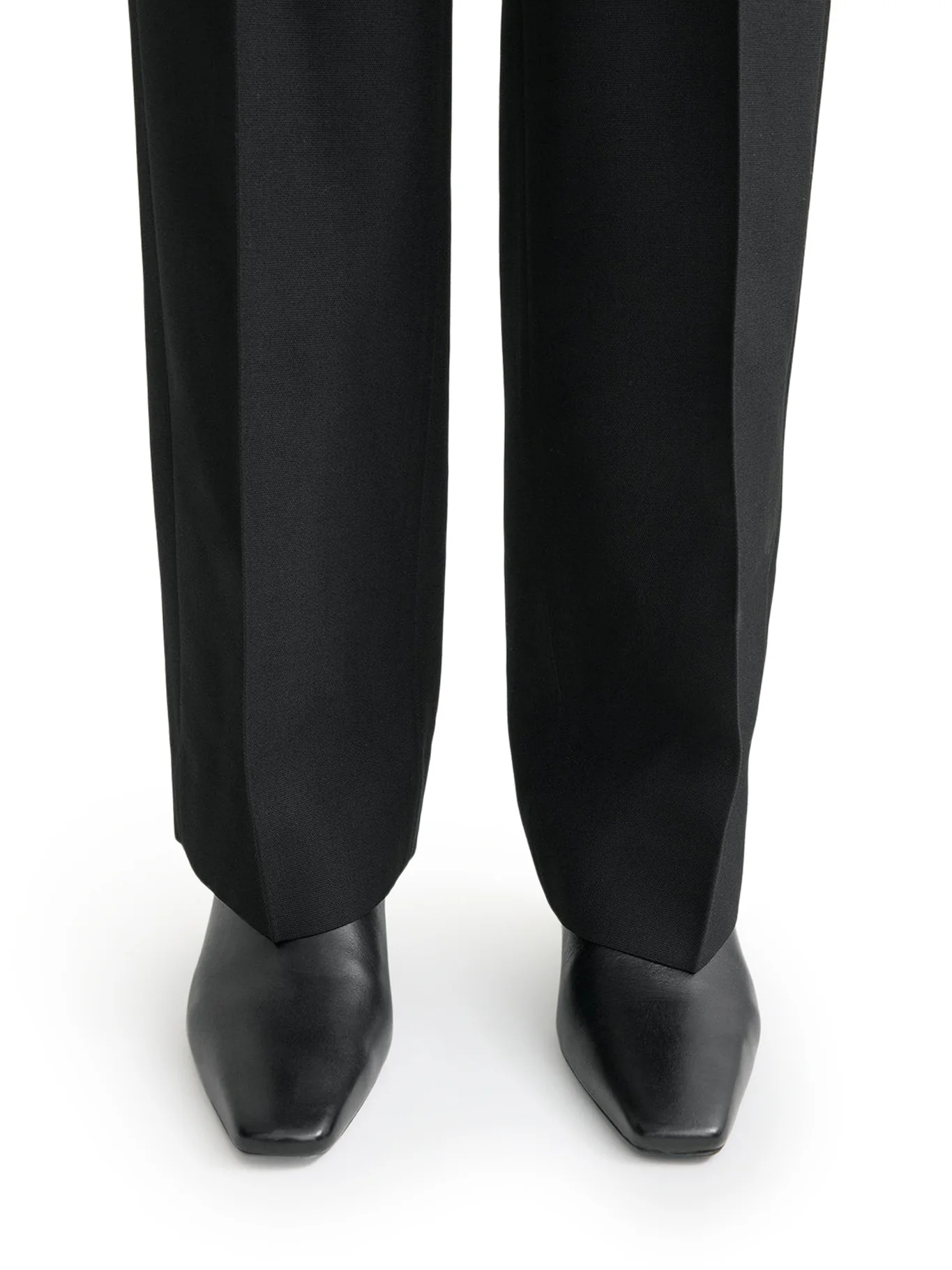LEATHER MID-HEEL BOOTS - Image 3