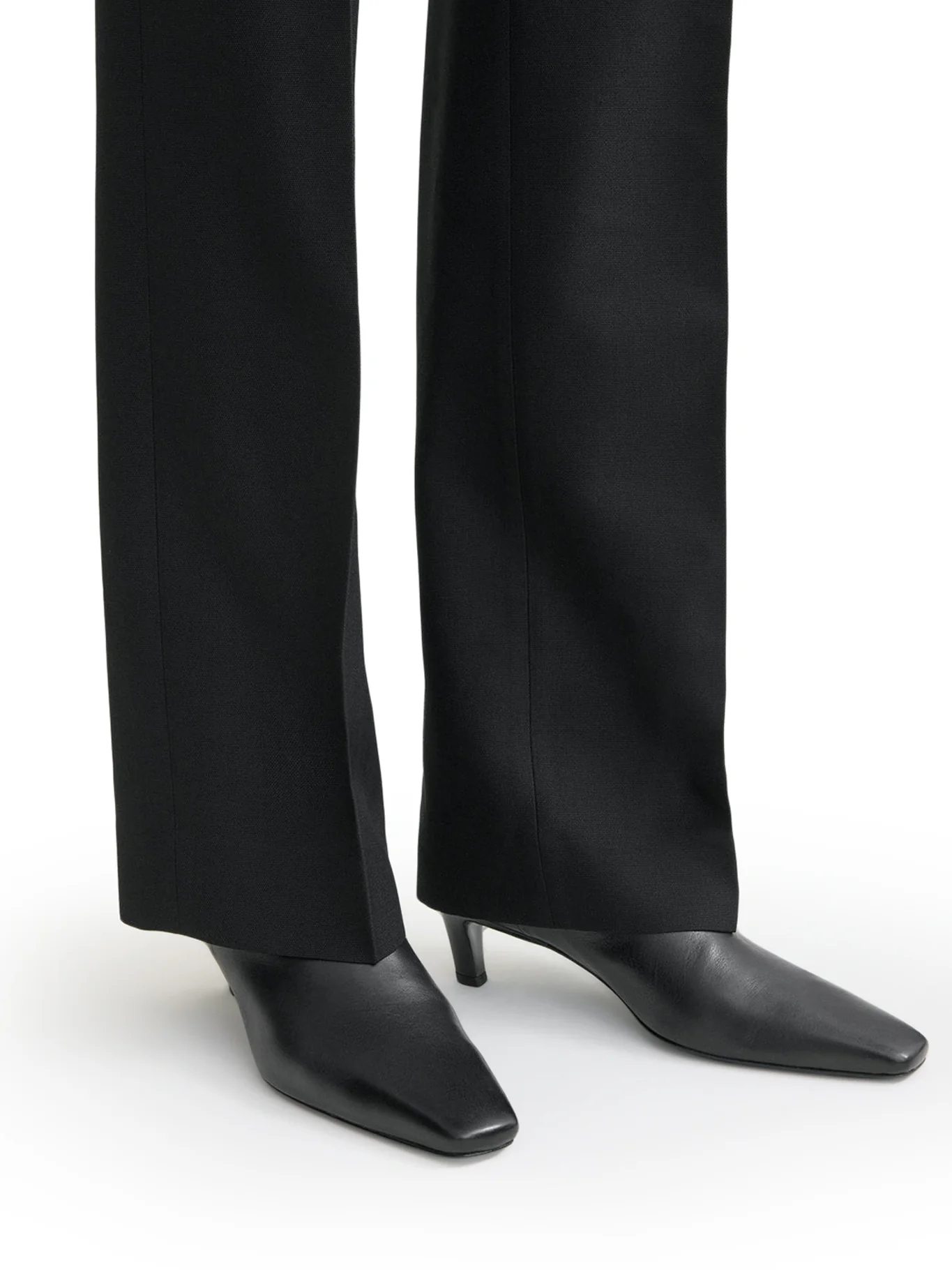 LEATHER MID-HEEL BOOTS - Image 4