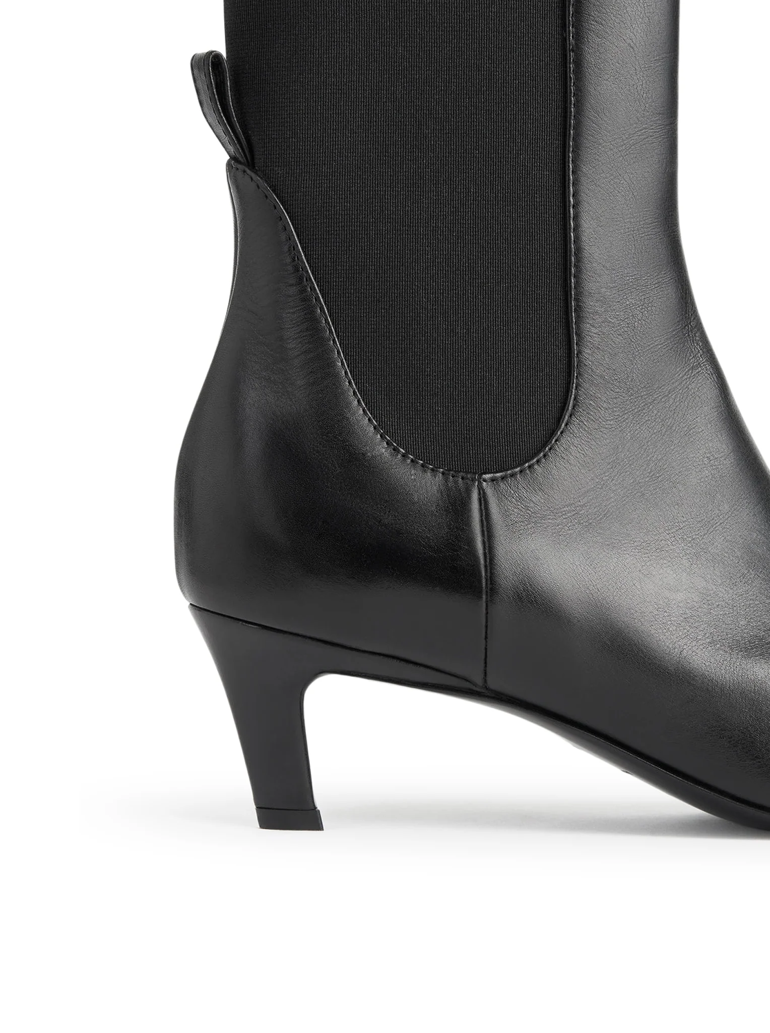 LEATHER MID-HEEL BOOTS - Image 6