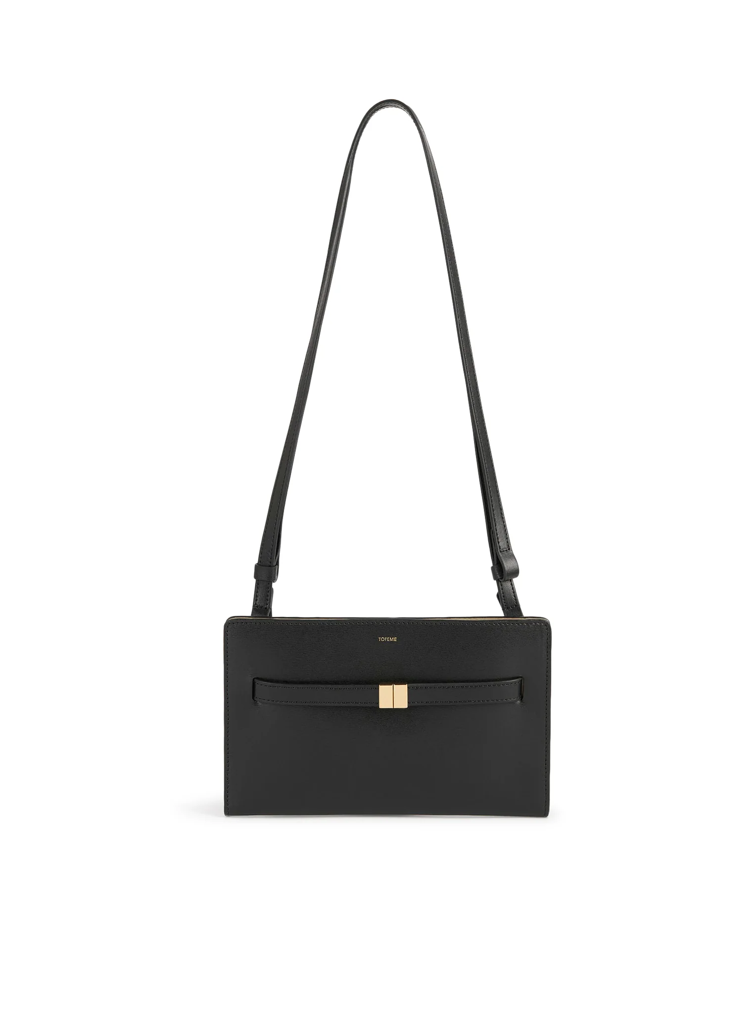LEATHER SHOULDER BAG WITH BELT