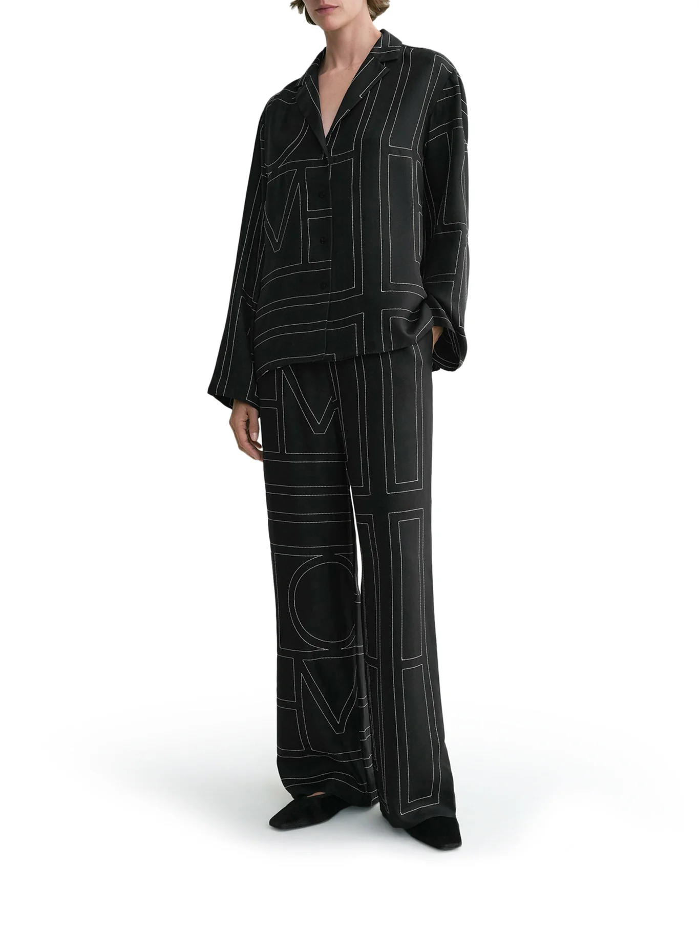SILK SHIRT WITH MONOGRAM - Image 2