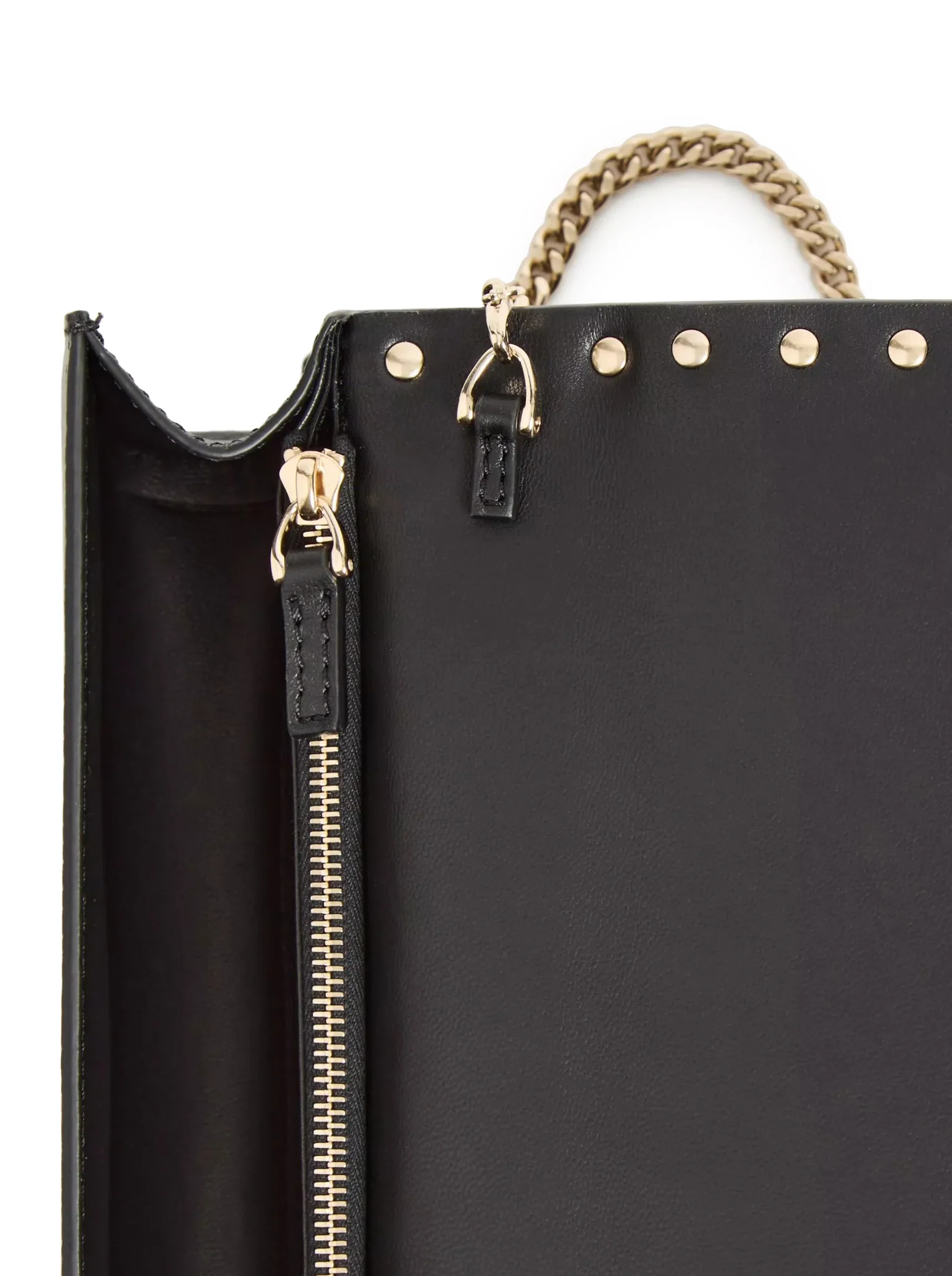 ROCKSTUD CHAIN WALLET IN GARNET CALFSKIN - Image 6
