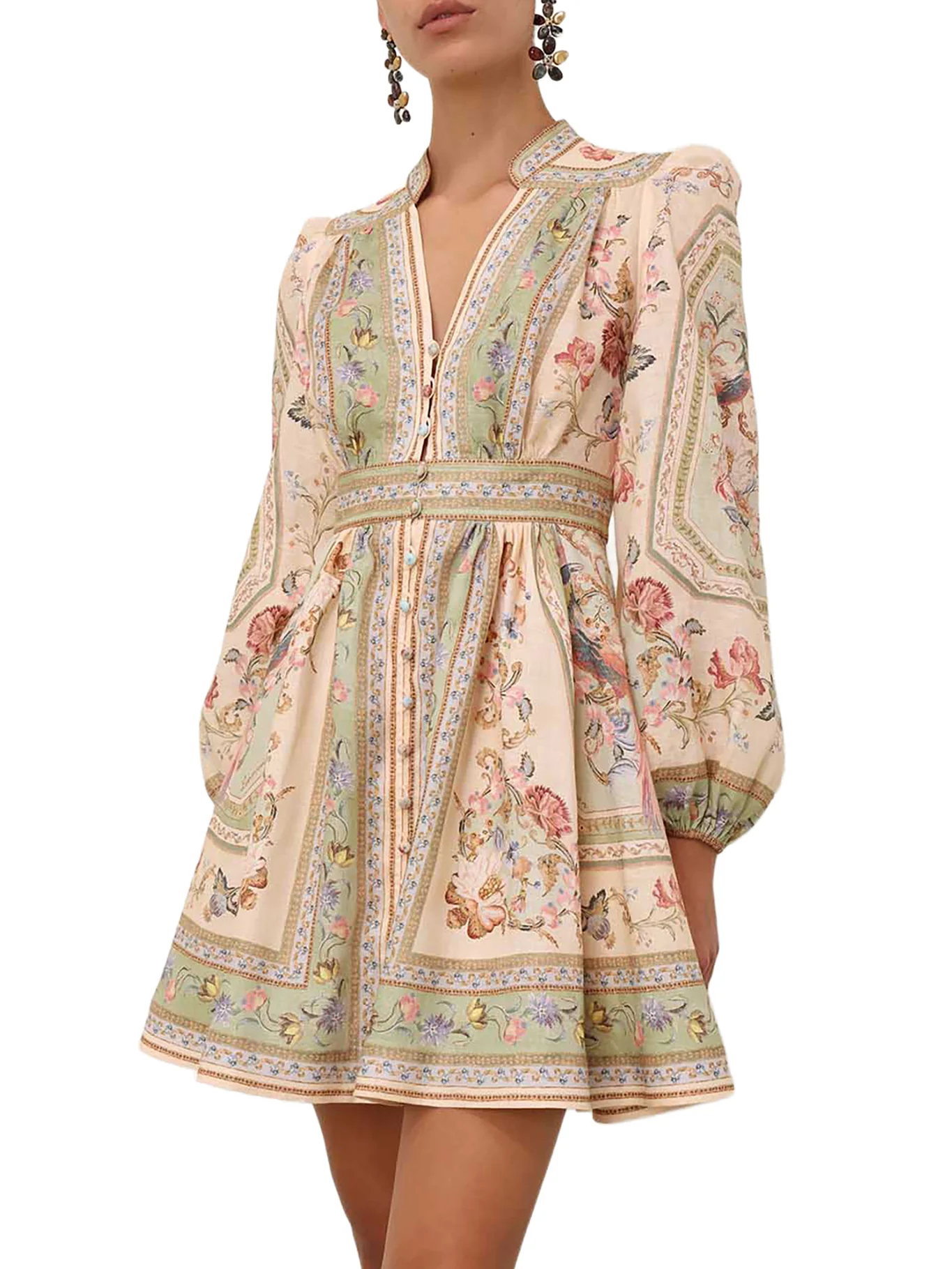 ROSELIGHT LOW-CUT MINI DRESS - Image 3